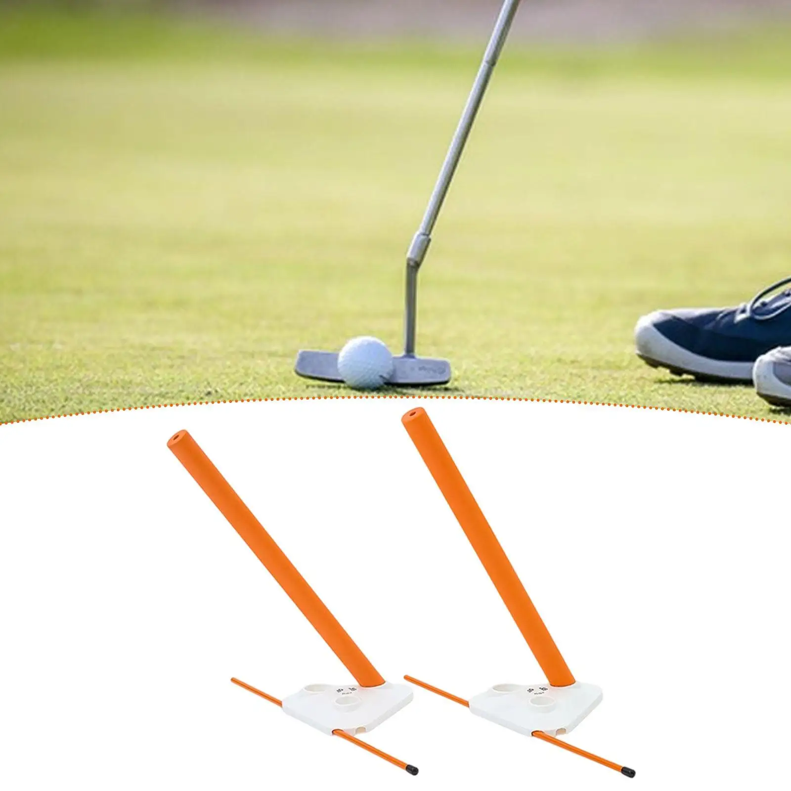 

Golf Alignment Stick Holder Swing Training Supplies Position Correction Practice Rod Golf Training Aid for Golfer Gift Yard