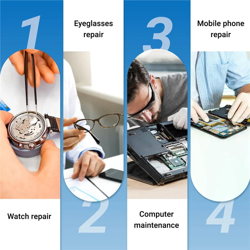 B24B 45 في 1 فتح شاشة LCD مجموعة أدوات إصلاح الهاتف الخليوي للهاتف المحمول ساعة نظارات طقم أدوات إصلاح #4