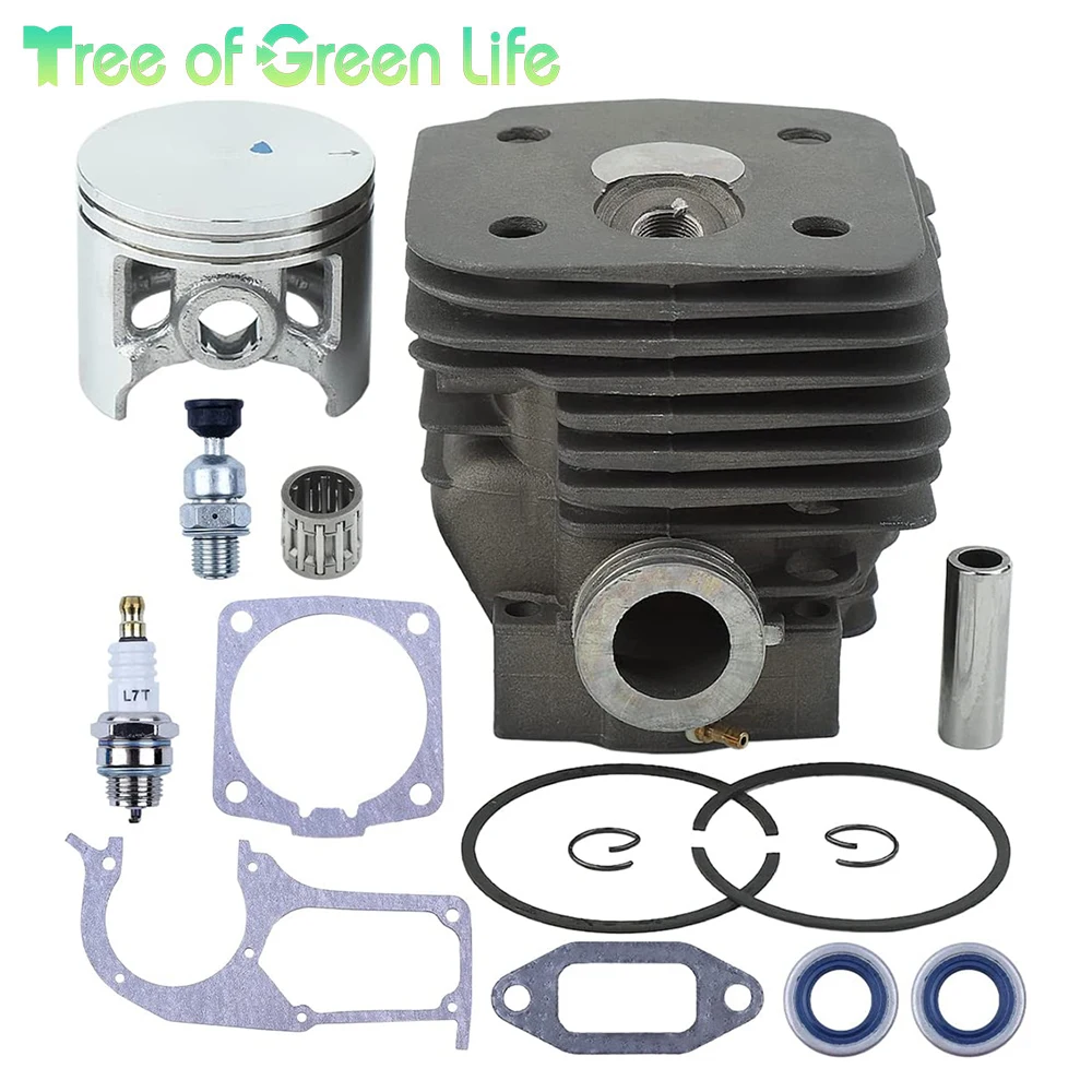 58mm Cylinder Piston Kit for Husqvarna 395 395XP 395EPA Chainsaws Replace with Gasket Oil Seal Piston Needle Bearing Spark Plug