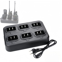 UV-5R Six Way Charger Multi Unit Charger Station for BAOFENG BF-F8HP UV-5R+ UV-5RE UV-5RTP UV-5X3 Walkie Talkie and Battery