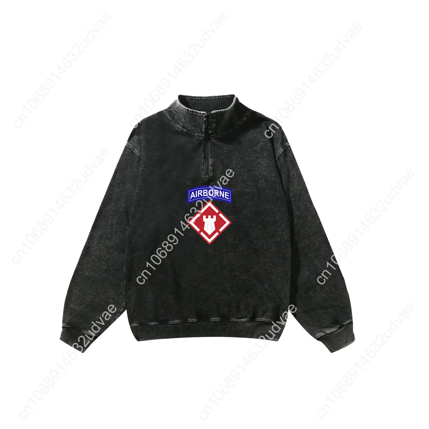 20th Engineer Brigade EN Airborne Retro Sweatshirt Man Woman Teenager Vintage Pullover Half Shirt Custom Tops Sleeved Tshirt
