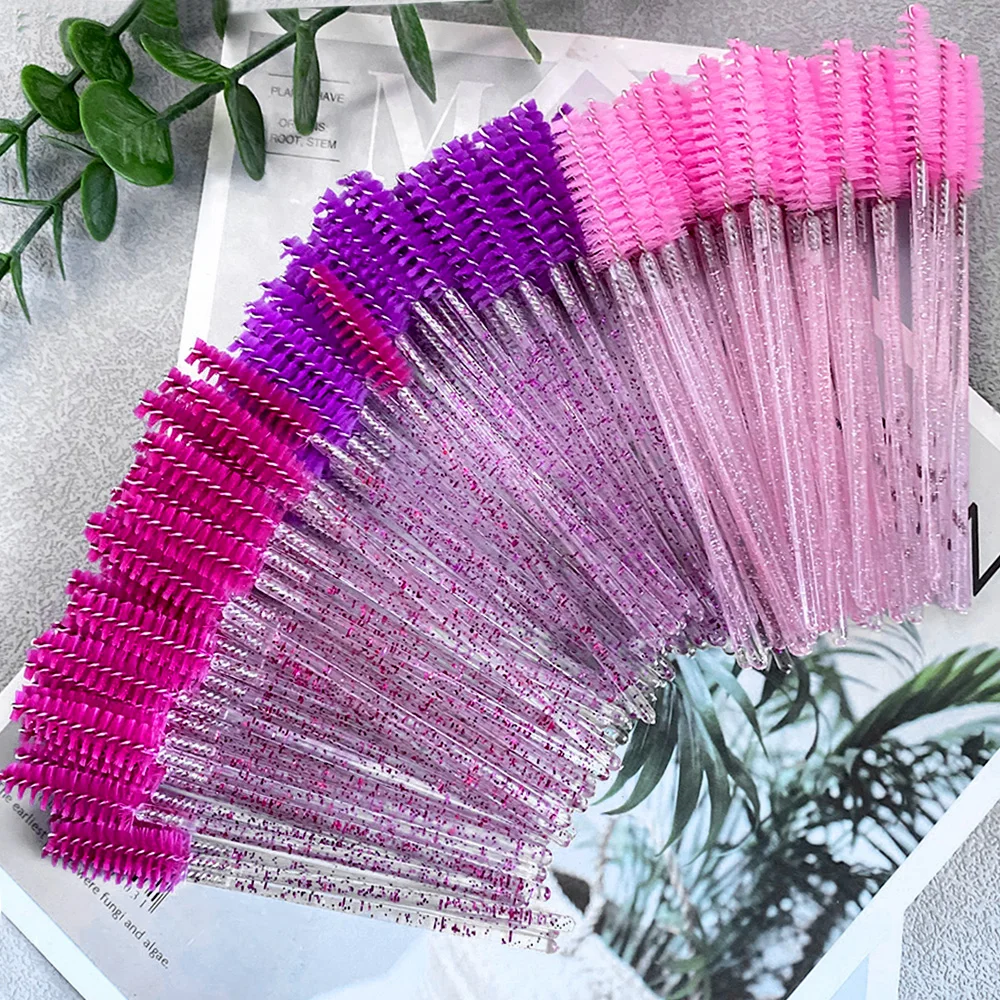 แปรงปัดมาสคาร่าแบบใช้แล้วทิ้ง 300 ชิ้น แปรงปัดขนตา แปรงปัดคิ้ว แปรงแต่งหน้า ไมโครบรัชต่อขนตา อุปกรณ์เสริมความงาม