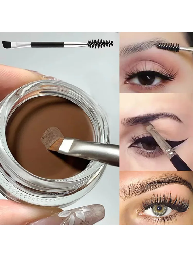 Crème anti-cernes pour sourcils sauvages, gel imperméable, contour des yeux longue durée, crème pour sourcils, marron et noir, 256 eye-liner