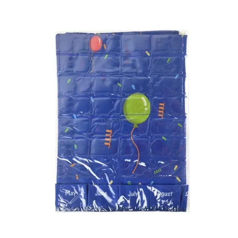 

Настенная таблица-органайзер «С Днем Рождения» с 90 карточками для класса, детского сада, яслей, красочная, многоразовая, легко подвесить, доска для объявлений