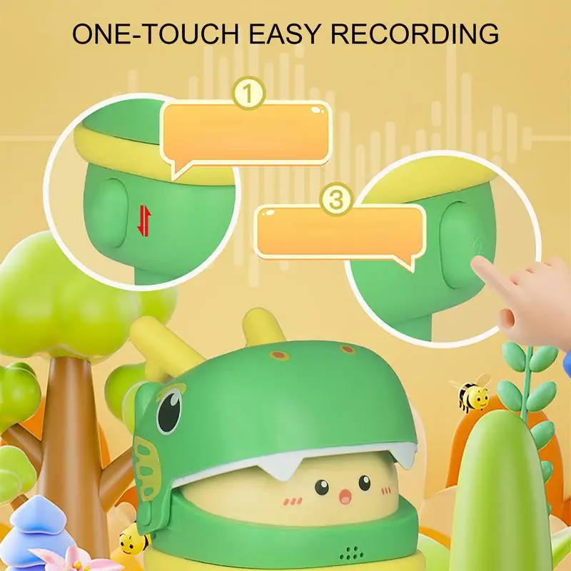 Cartoon Recording Toy Electronic KidsVoice Recorder Animal Voice Recorder Creative For Easter Children's Day Birthdays