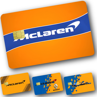 Racing M-McLarenS F1 Car Stickers For Debit Credit Card Spend Or Save Shell On Off Ultra Thin No Fade Sticker Skin Cover Film