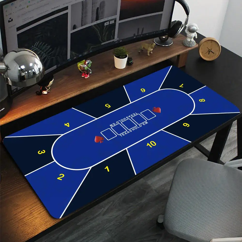 แผ่นรองเล่นไพ่เท็กซัสโฮลเอ็ม ยางหนา ขนาด XXL กันลื่น สำหรับเล่นเกมบนโต๊ะ ใช้ในห้องเล่นเกมที่บ้าน