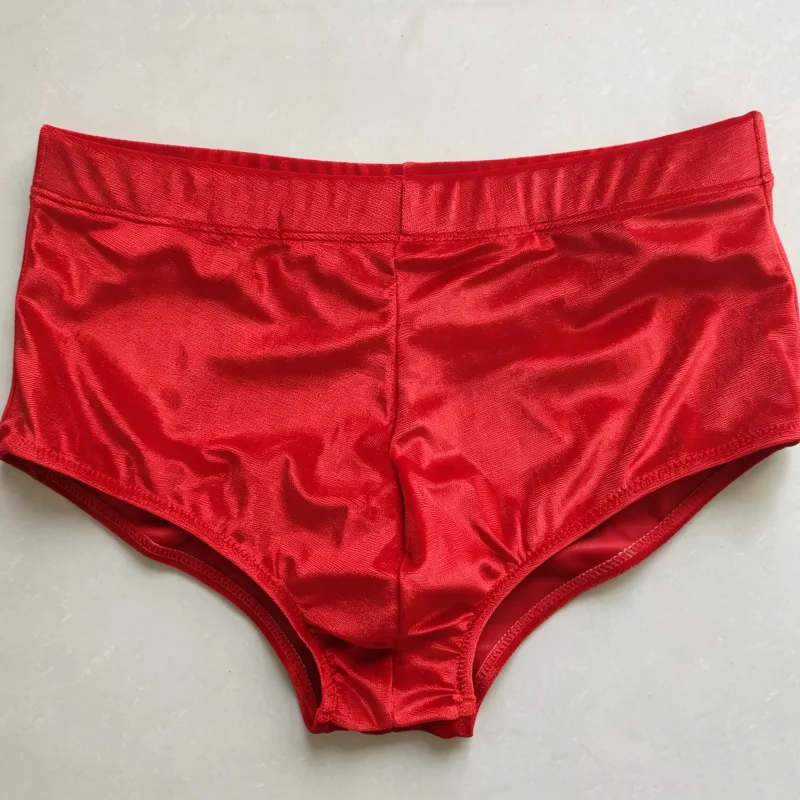 High-waisted Fitness Competition Shorts 15cm Hem Korean Velvet Men's Classic Physique Posing Trunks