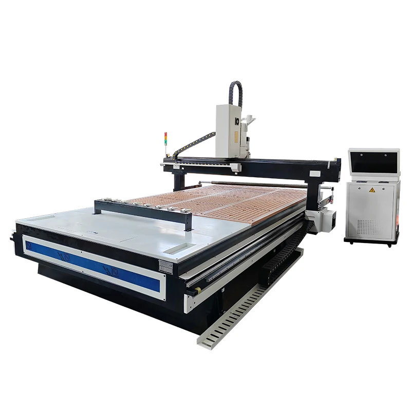 180 Degree Swing Head 4 Axis Woodworking Linear ATC Wood Routers 1325 9kw Automatic Tool Change