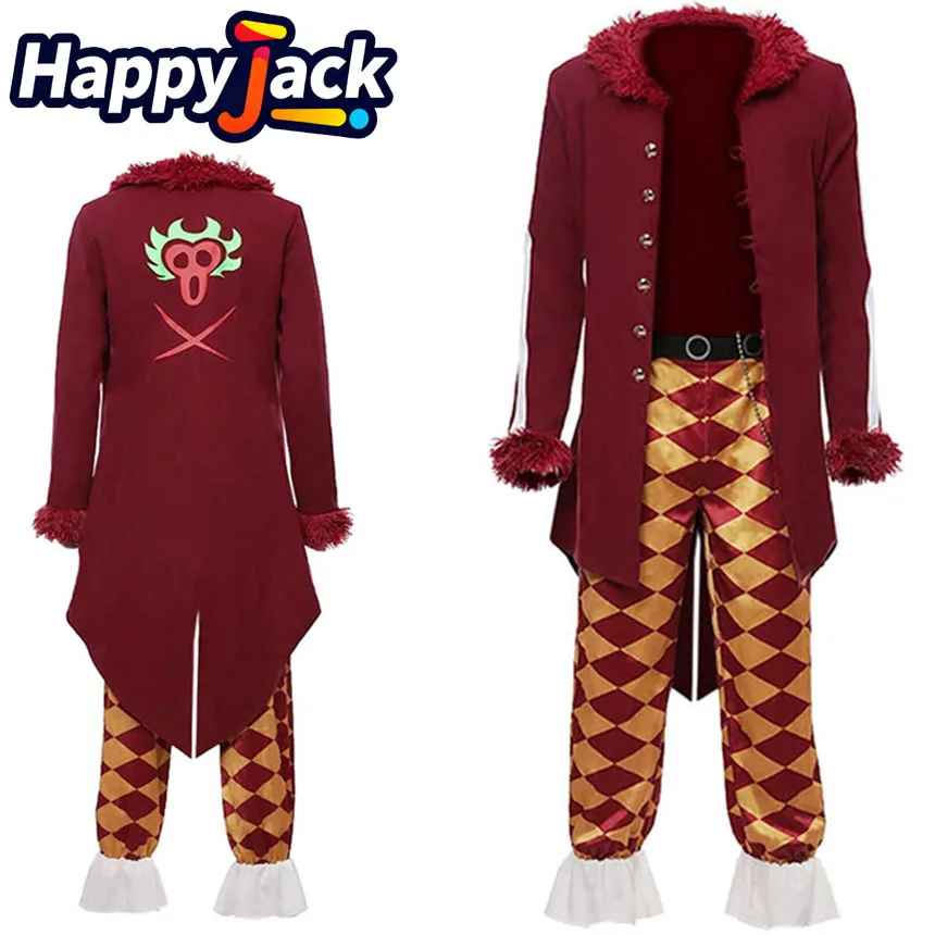 

Bartolomeo Cosplay Costume Movie Pirate Roleplay Adult Top Pants Outfits Halloween Carnival Party Disguise Clothing Suit