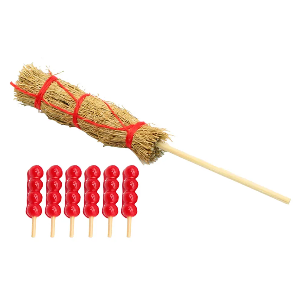 

1Set Mini Simulation Candied Resin Craft for Mini House Decor Tiny Snack Props Realistic Chinese Street Food Display