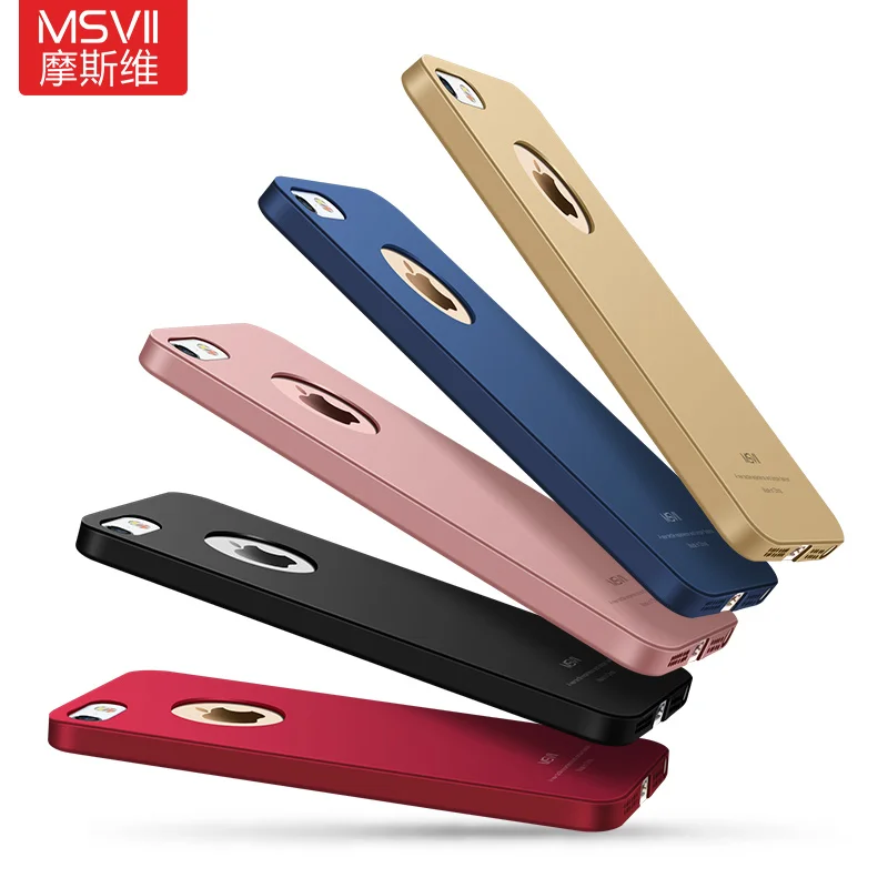 For iPhone 5S Case MSVII Luxury Ultra Thin Matte Hard PC Cover For Apple iPhone 5 S 5S 5SE SE 2016 iPhone5 iPhone5s Phone Cases