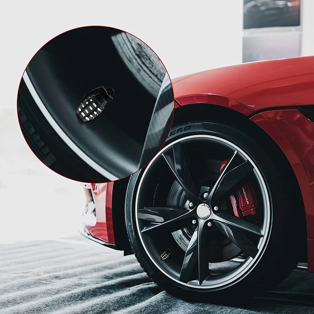 4 stücke Auto Reifen Ventil Kappe Granate Aluminium Reifen Ventil Stem Abdeckung Luft Staub Kappe Reifen Ventil Lkw Fahrrad Felge ventil Stem Kappe – Detail 36