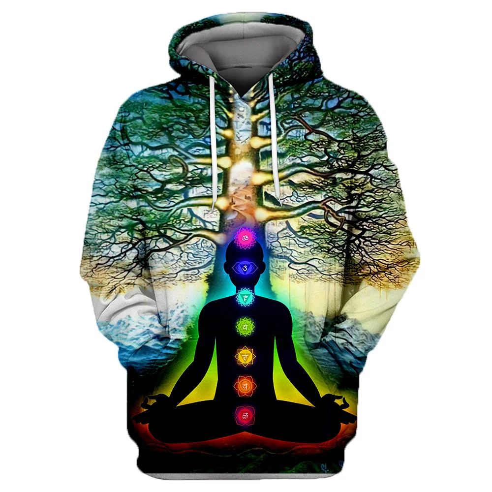 Trippy Buddha Tree of Life Psychedelic 3D Print Hoodie For Men/Women Sweatshirt Streetwear Zip Pullover Casual Jacket Tracksuit