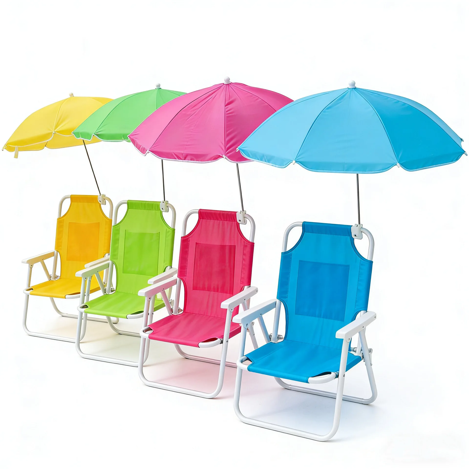 Beach Chairs and Umbrellas Outdoor Beach Folding Multifunctional Portable Deck Chairs for Children Pool Campsite sillas