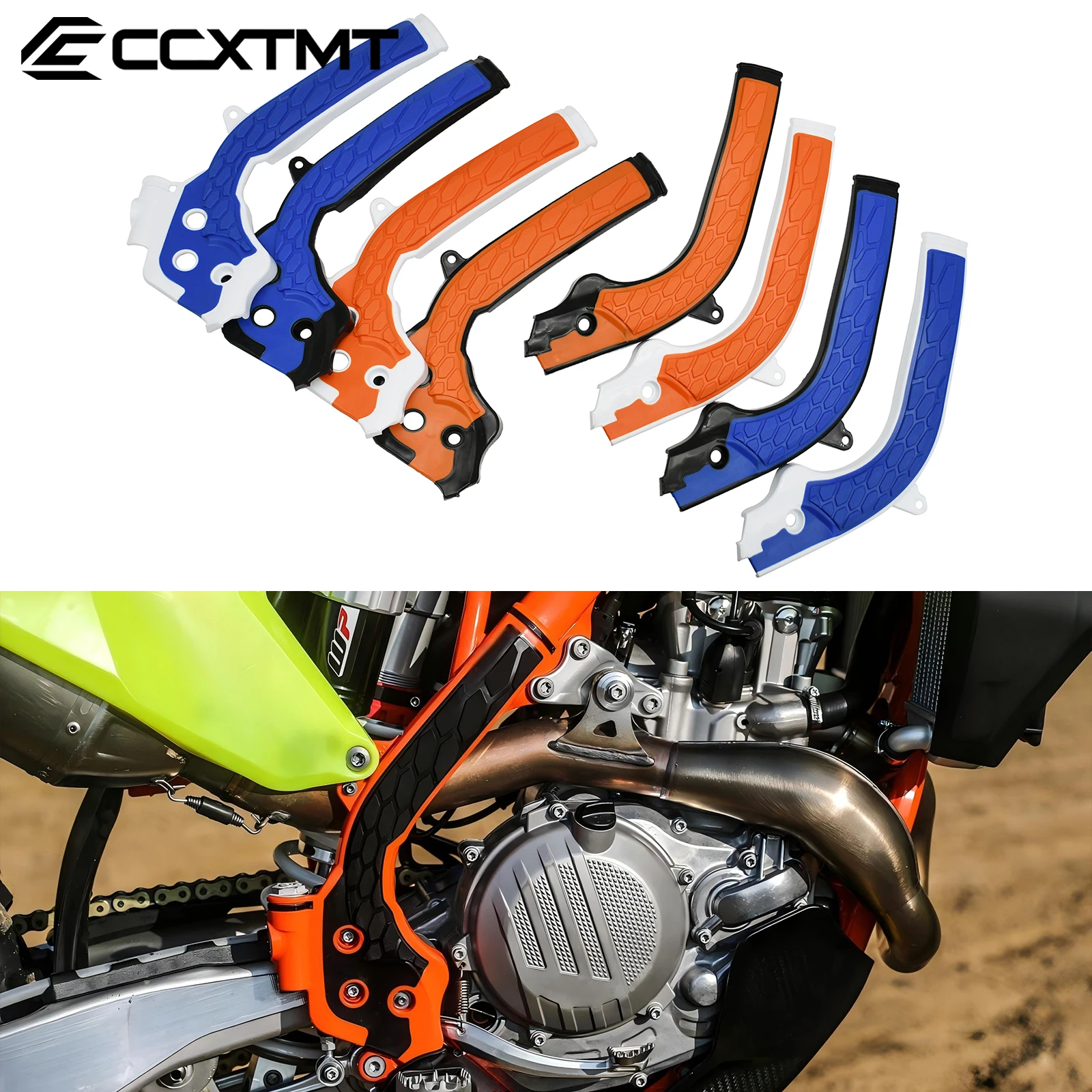 Para EXC250 EXC300 TPI Motocross x-grip marco protector cubierta para KTM SX125 SX150 SX250 SXF250 SXF350 SXF450 2017-2019