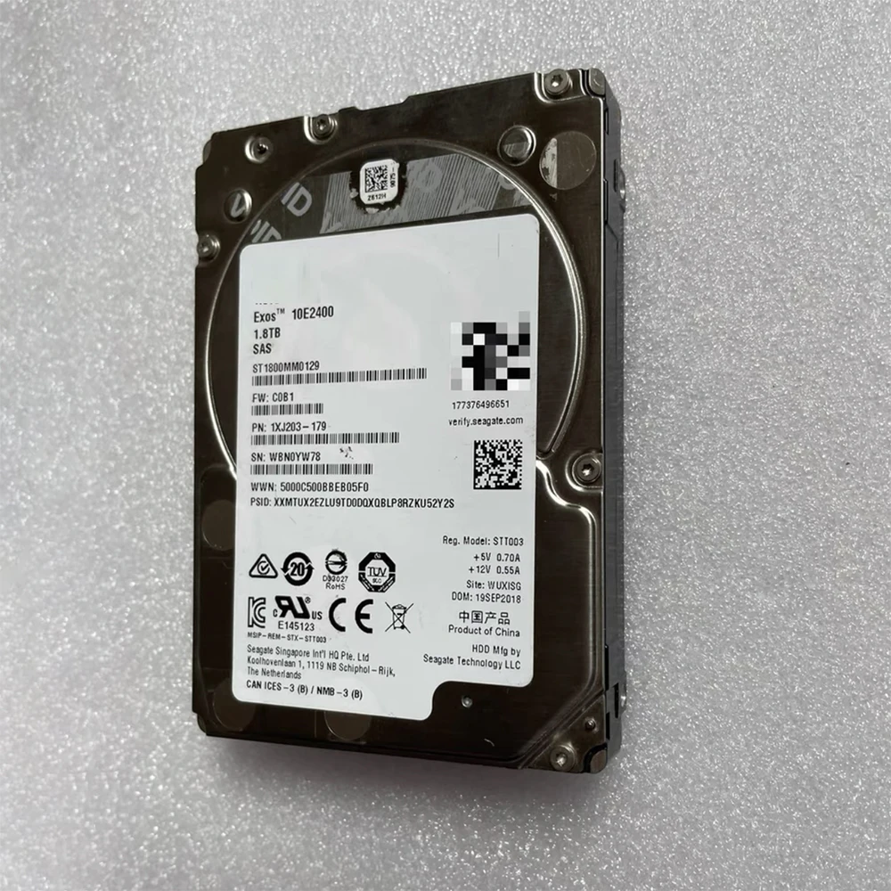 For Seagate 1.8T 1.8TB 10K SAS 2.5'' HDD ST1800MM0129 Server Hard Drive