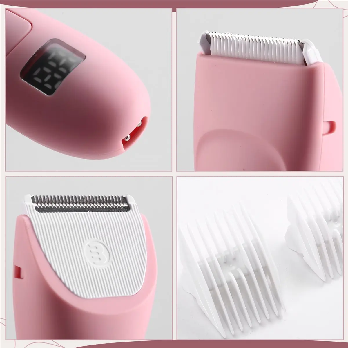 

ABPO Digital Hair Clipper Electric Hair Clippers Groin and Intimate Hair Trimmers Pubic Hair Shaving Device
