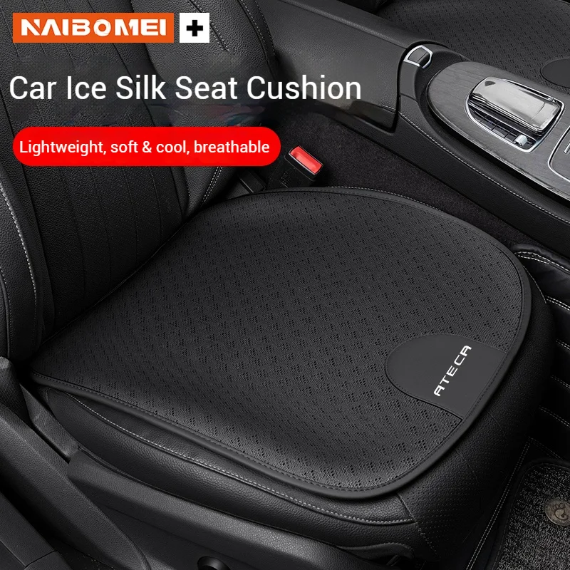 Car Seat Cushion Ice Silk Breathable Car Front Rear Seat Protection Pad Seat Cover Four Seasons Universal For Seat Ateca