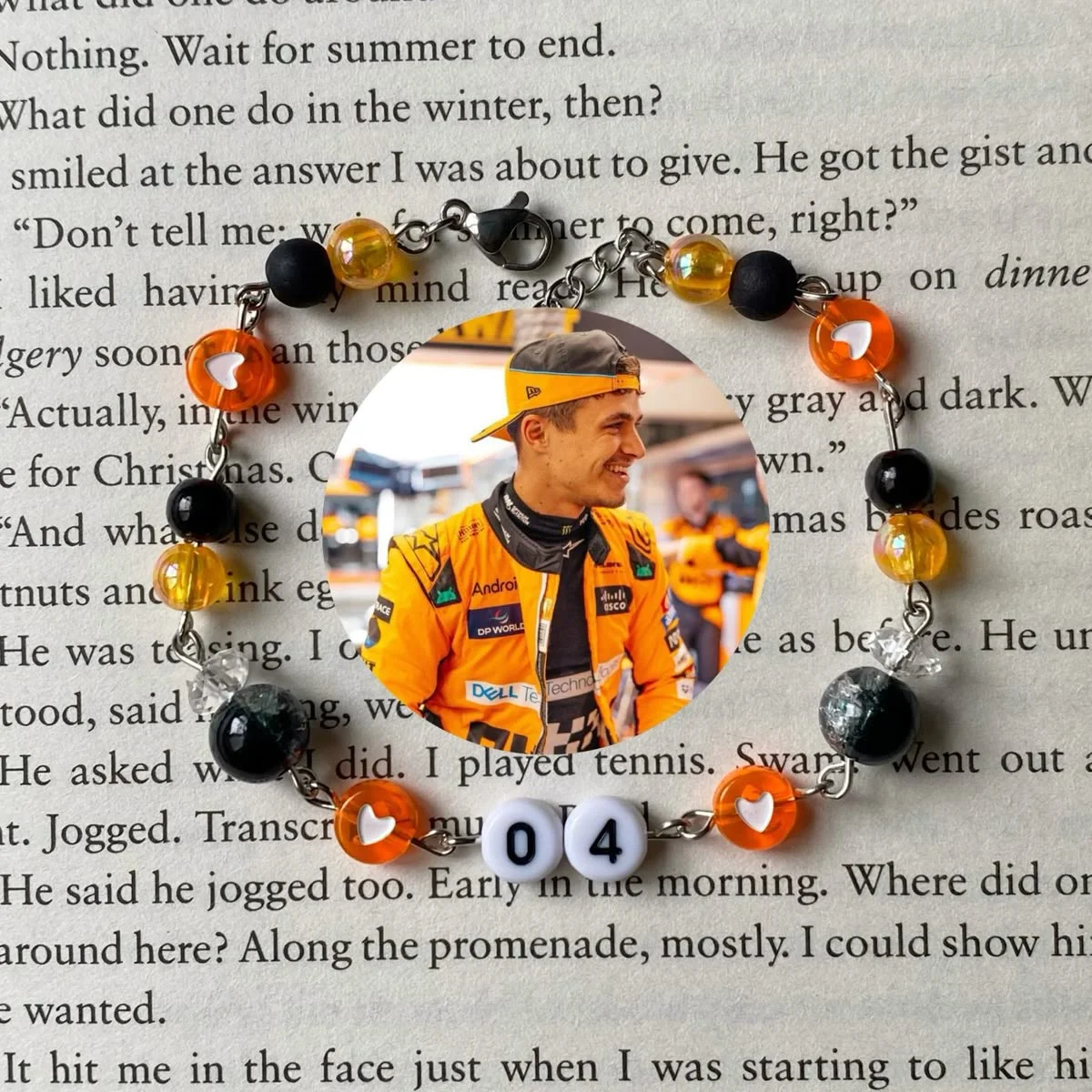 Handmade Y2K jewelry lando norris (04) bracelet