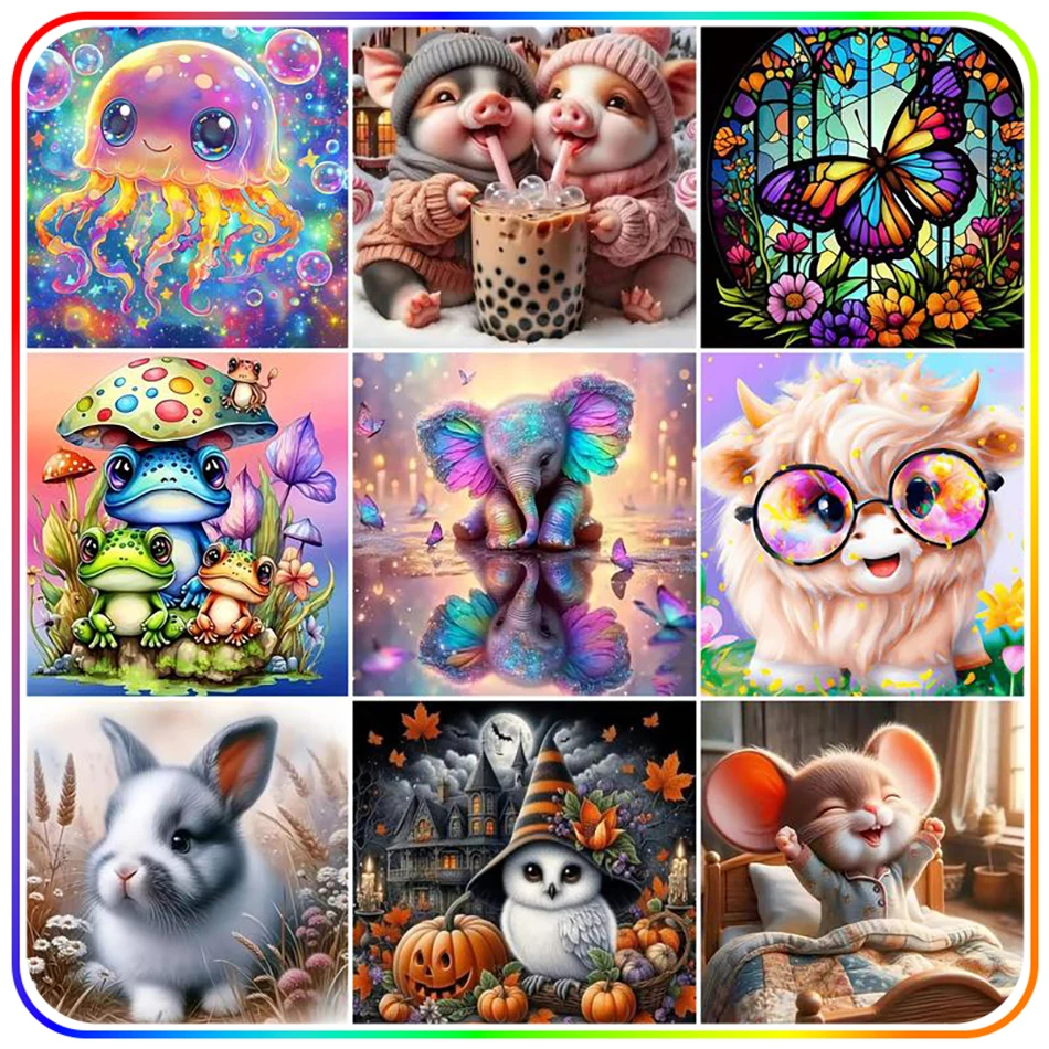 

SDOYUNO Diamond Painting For Handiwork Animals Crystal Diamond Pictures To Make 5D Diamond Art Kit Stitch Drill Diy Wall Decor