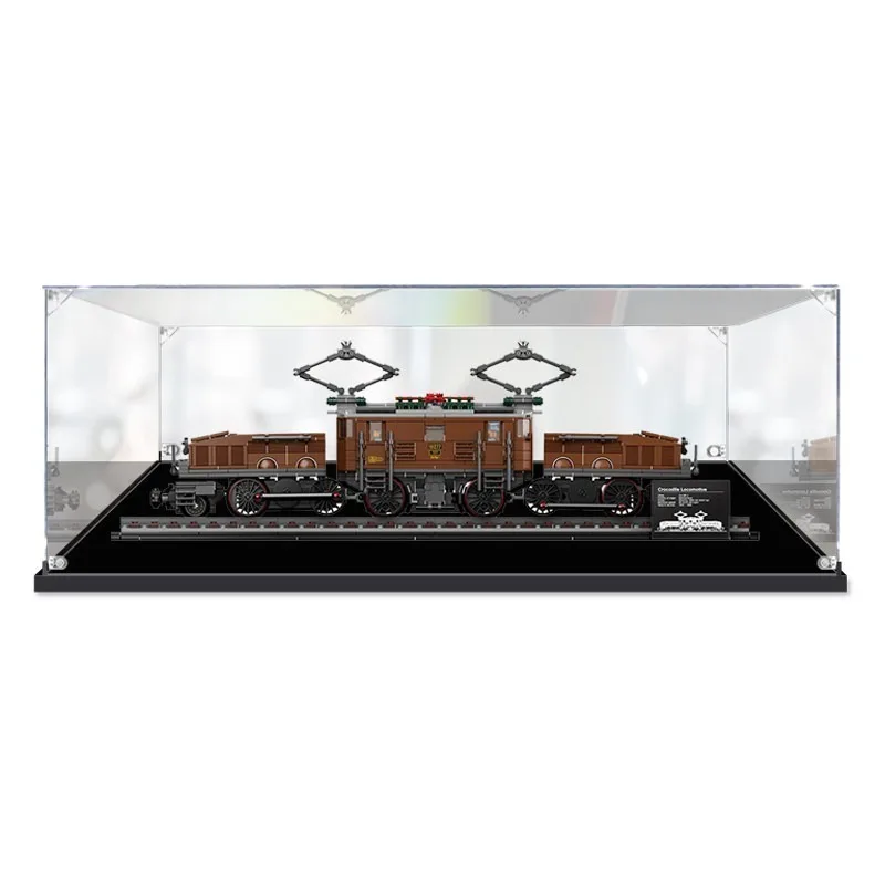 Acrylic Display Case for lego 10277 Crocodile Locomotive, 2mm 3mm Thick Transparent Dustproof Box, Model Not Included - view 2