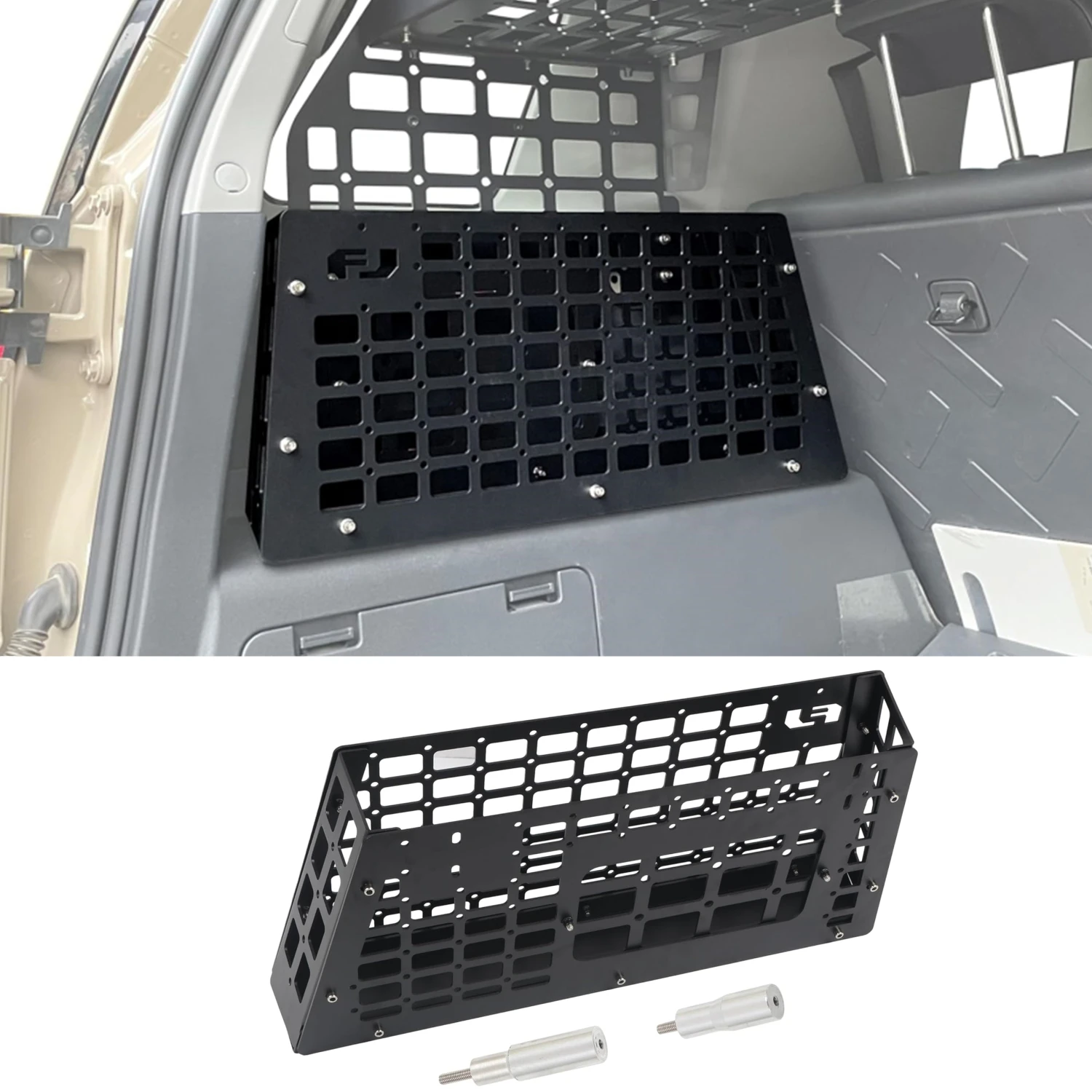 

Car Accessories for Toyota FJ Cruiser 2007-2023 Rear Trunk Left Side Storage Box Cargo Organizer Basket