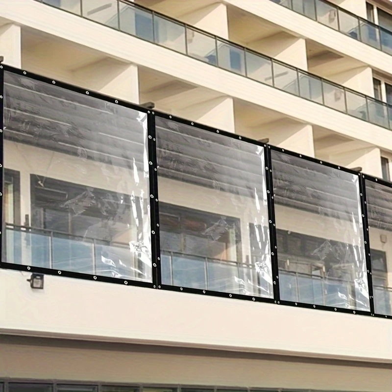 Special for courtyard, balcony, and garden use2X4Rice2X3Transparent waterproof tarpaulin with rope buckle for outdoor sunshade,
