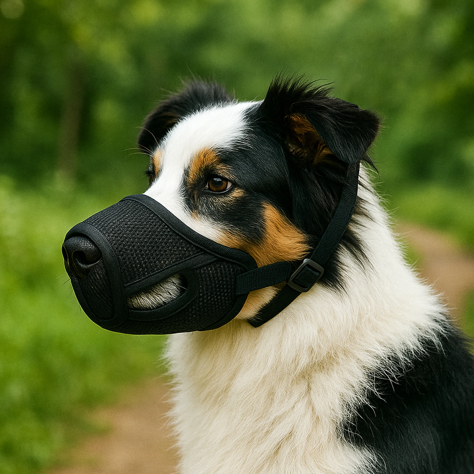 Hundemaulkorb, Anti-Biss, verhindert zufälliges Essen, verhindert Schreißen, antistädisches Gerät, Teddy-Gesichtsmaske, Sie können Wasser trinken, kleiner großer Hund