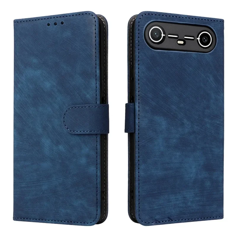 

Skinlee для Tecno Spark Slim, оснащенный кожаным корпусом с противоугонной пряжкой для Tecno Pova Slim, матовая текстура, откидная задняя часть, корпус