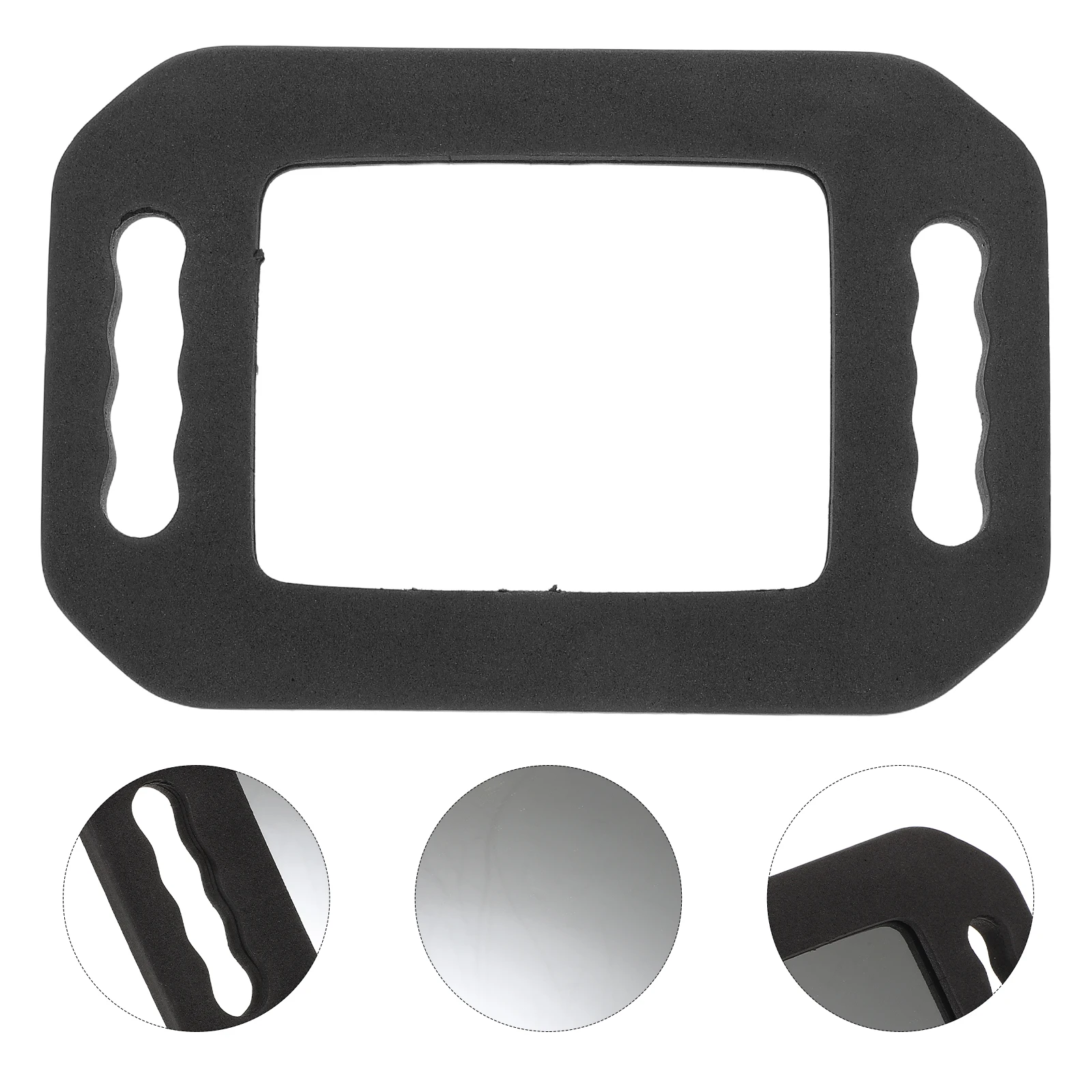 

Unbreakable Barber For Hair Salon Wall Mounted Hand With Foam Backing Lightweight Rectangle Safety Mirror For Self