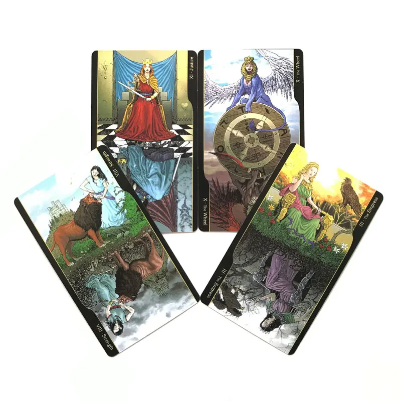 Hot selling 12 * 7CM Tarot oppositions of Tarot Leisure entertainment games Card, family gatherings Tarot Card Brochure Guide