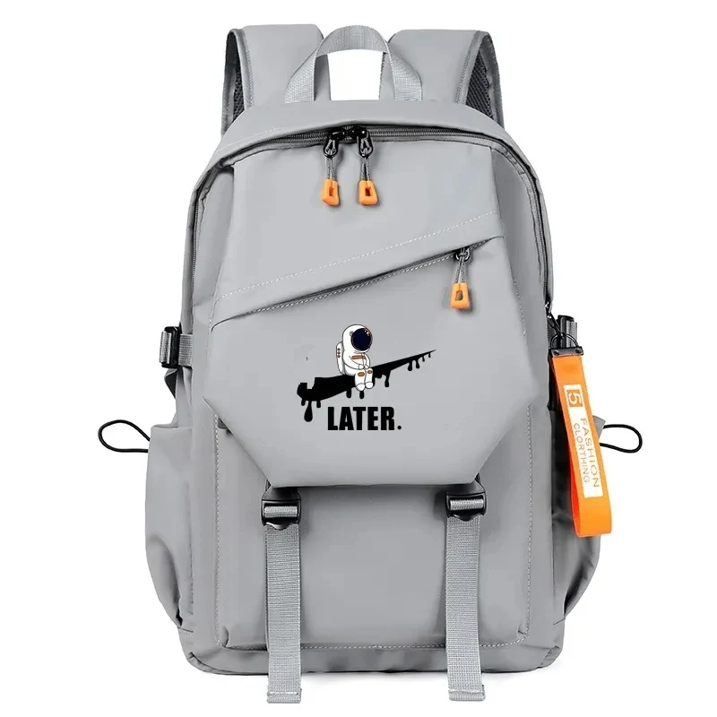 2023 Astronaut Printed Orthopedic Men Laptops Backpack Teenages Schoolbag Primary Waterproof Backpacks Nylon Kids School Bags