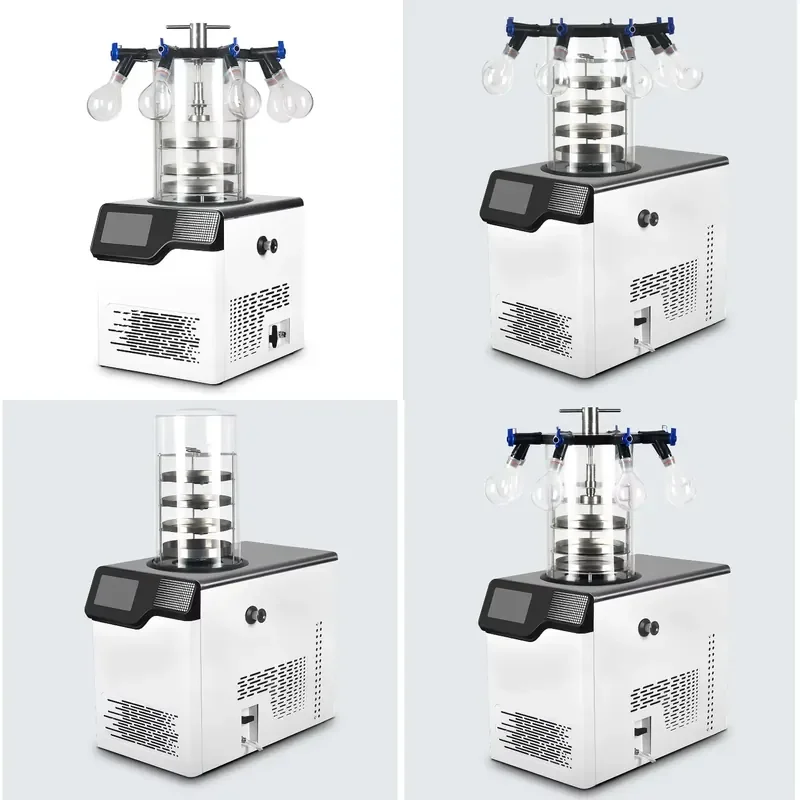 for SJ-P-3L-60D Small Laboratory Freeze Dryer -60C with Top Stopper and Manifold Flask Thermostat