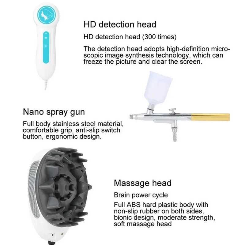 5 in 1 Hair Growth Machine Scalp Massage Devices Hair Loss Treatment Machine LED Growth Repair Root And Promote Hair Growth