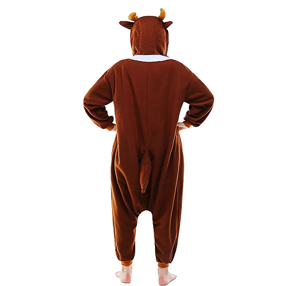 Christmas Costumes Reindeer Deer Onesie Jumpsuit Kigurumi For Adult