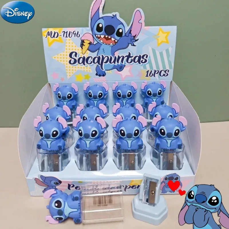 1pc Disney Stitch Figure Pencil Sharpener Student Stationery Prizes Cartoon Mini Portable Pencil Tool Kids Pen Sharpener Gifts