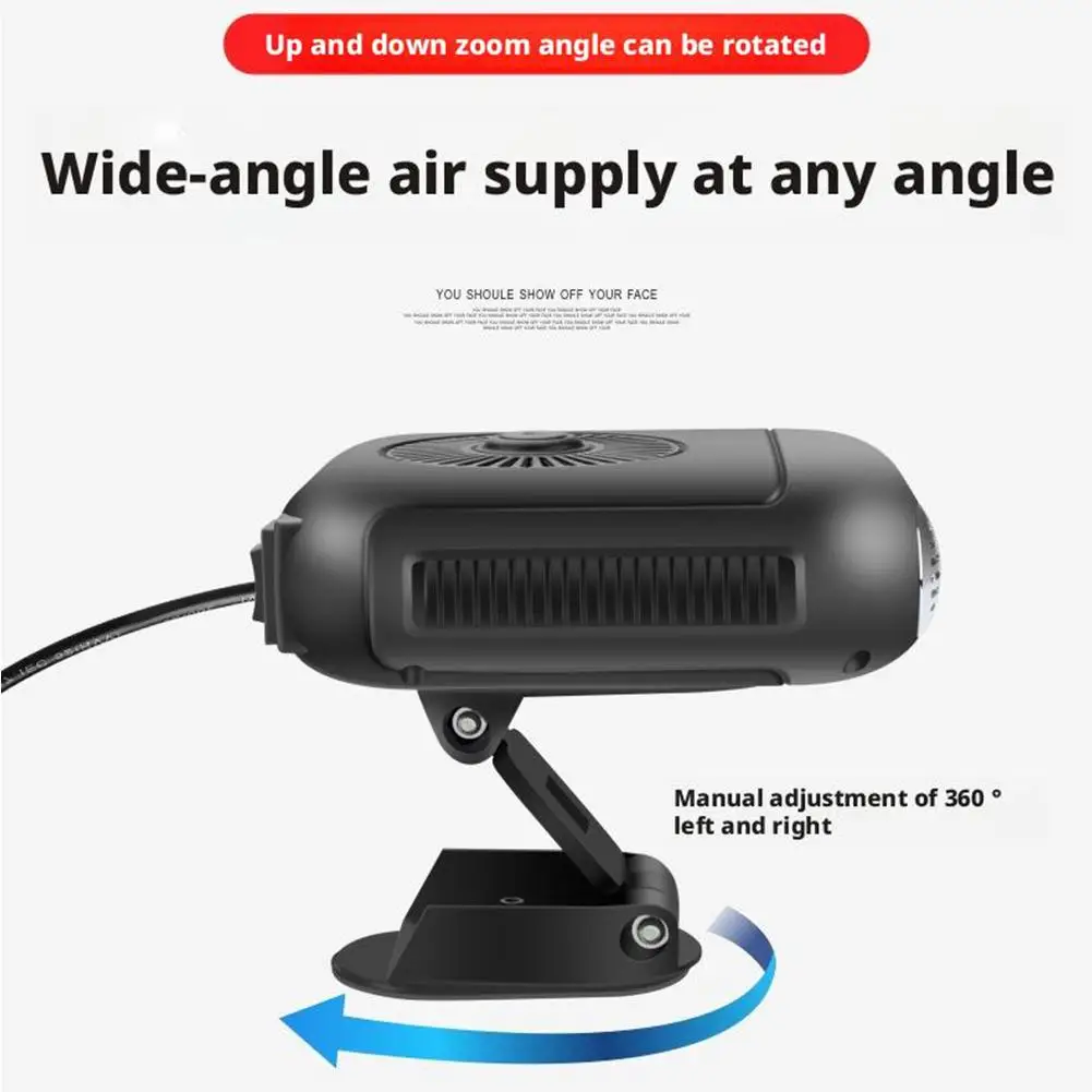 الشتاء الطوارئ مركبة محمولة مروحة سخان 12 فولت سخان المحمولة سيارة الزجاج الأمامي إزالة الضباب وإزالة الجليد منفاخ الهواء الساخن