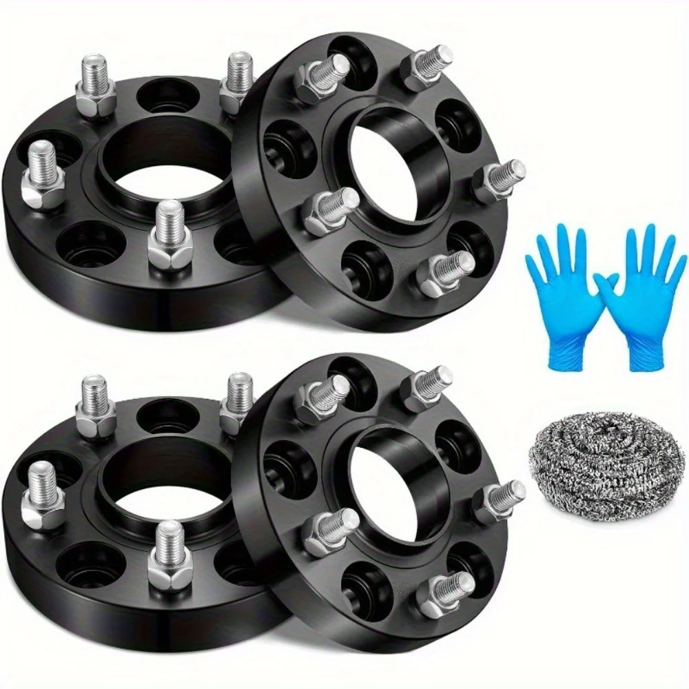 

5x114.3mm(5x4.5) Wheel Spacers 1-Inch for Honda Accord/Civic & Acura (M12x1.5, 64.1mm Hub, 4PCS)