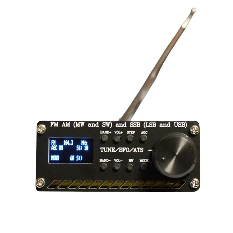 

AS96-SI4732 ATS-20 Plus 1024 ATS20+ Portable Radio Receiver FM AM (MW & SW) SSB (LSB & USB) With Antenna Type-C Cable