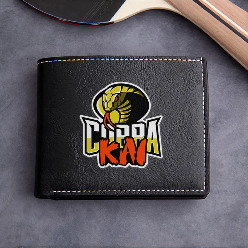 Cobra Kai PU Leather Wallet Men's Premium Compact Design Lightweight Durable Business Style Minimalist Fashion Accessory
