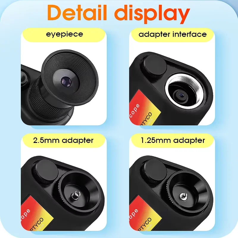Handheld AUA-400x Fiber Optical Inspection Microscope LED Illumination Anti Slip Rubber