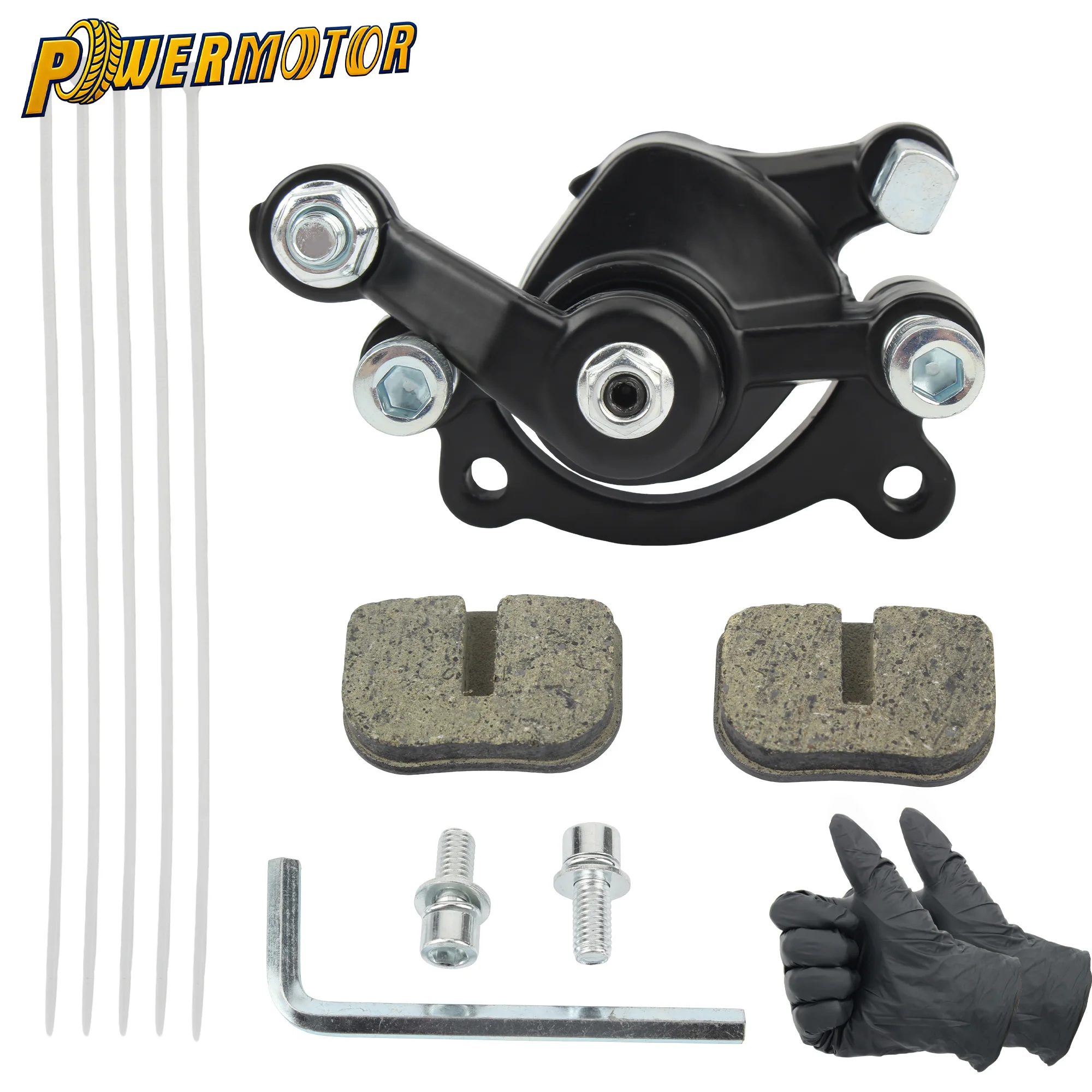 

Universal Motorcycle Front Rear Disc Brake Caliper With Brake Pads Kit For 43cc 47cc 49cc ATV Quad Pit Bike Motocross Modified