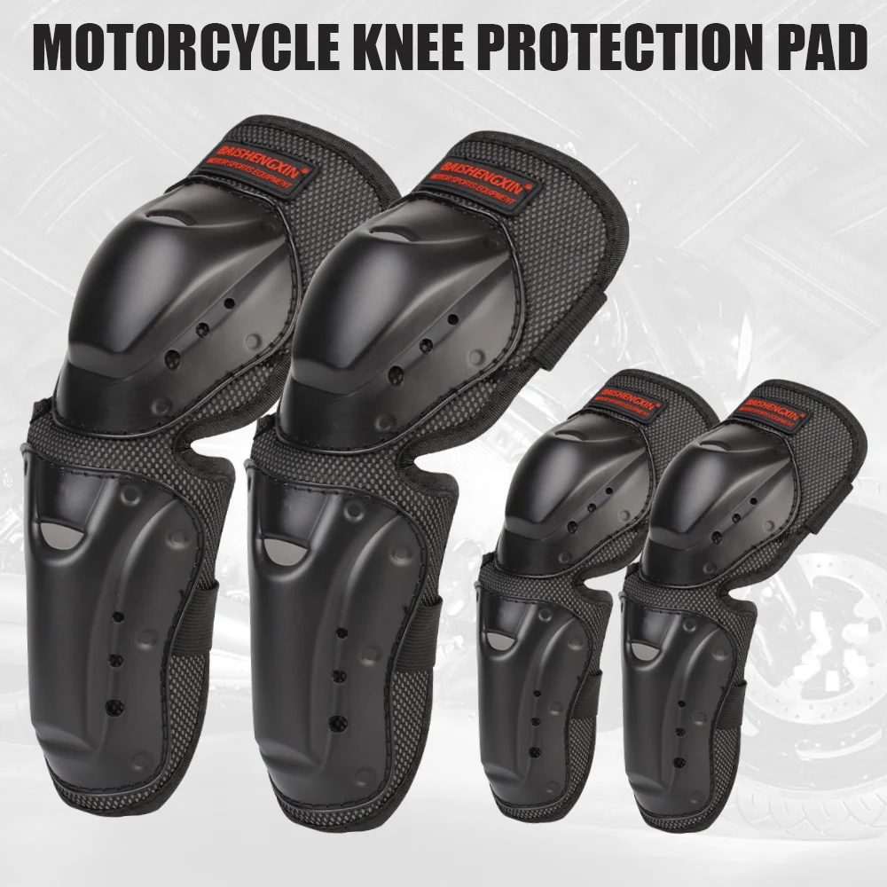 Knee Elbow Protective Pads Riding Protective Gears Motocross Skating Protectors 4pcs/set Motorcycle Accessories