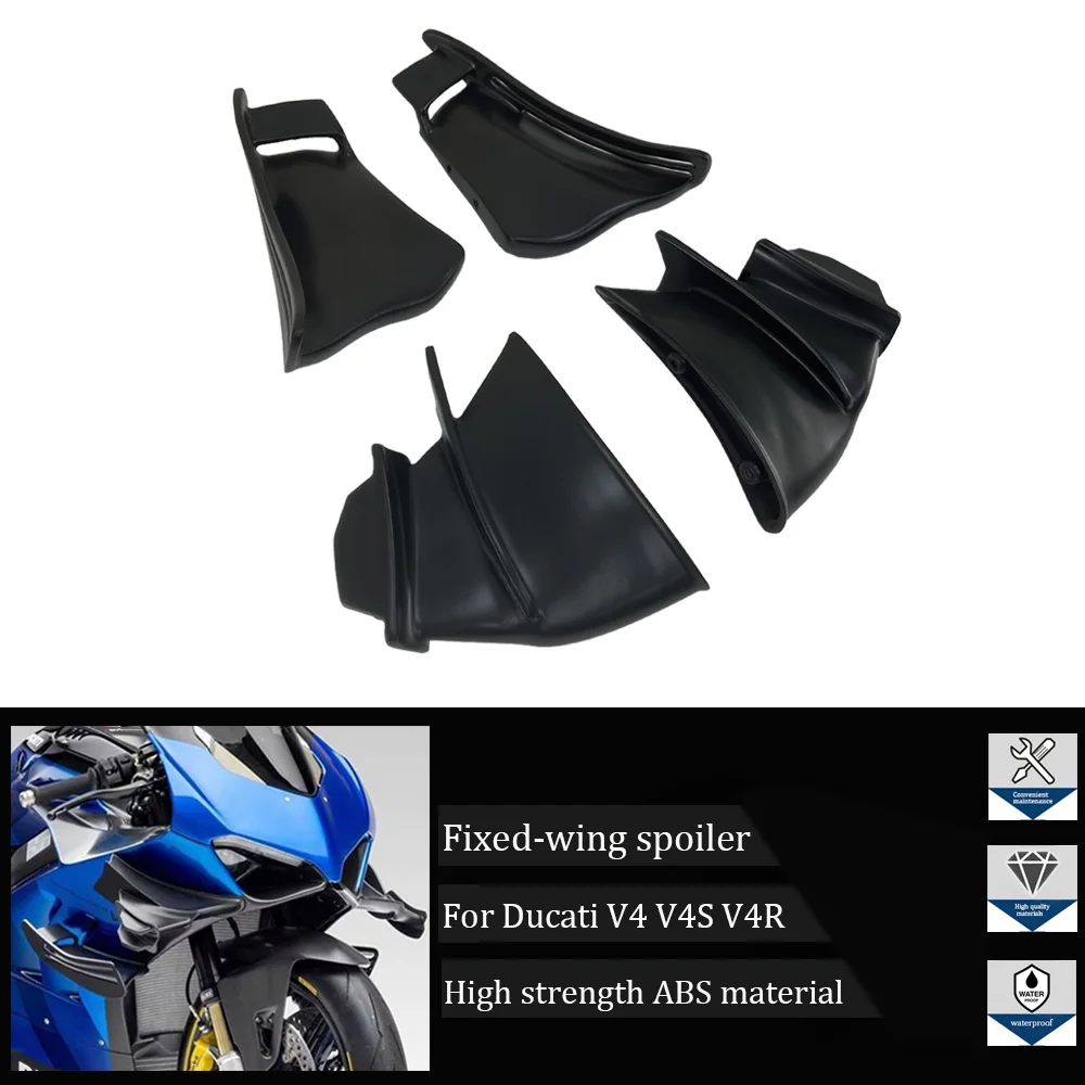 

Suitable for Ducati Panigale V4/S/V4R 2018-2022 motorcycle accessories, including small wings and side wing fixed wing spoilers