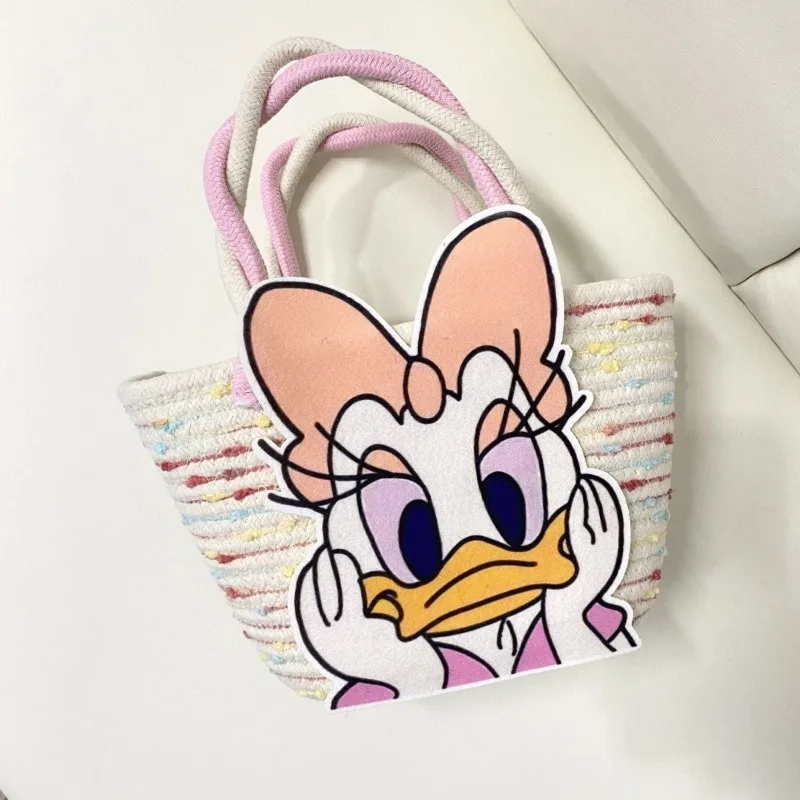 Disney Daisy Duck Tote Bag Cartoon Girls Torba na ramię o dużej pojemności Przenośna modna torebka dla dziewczynek Prezent urodzinowy dla kobiety