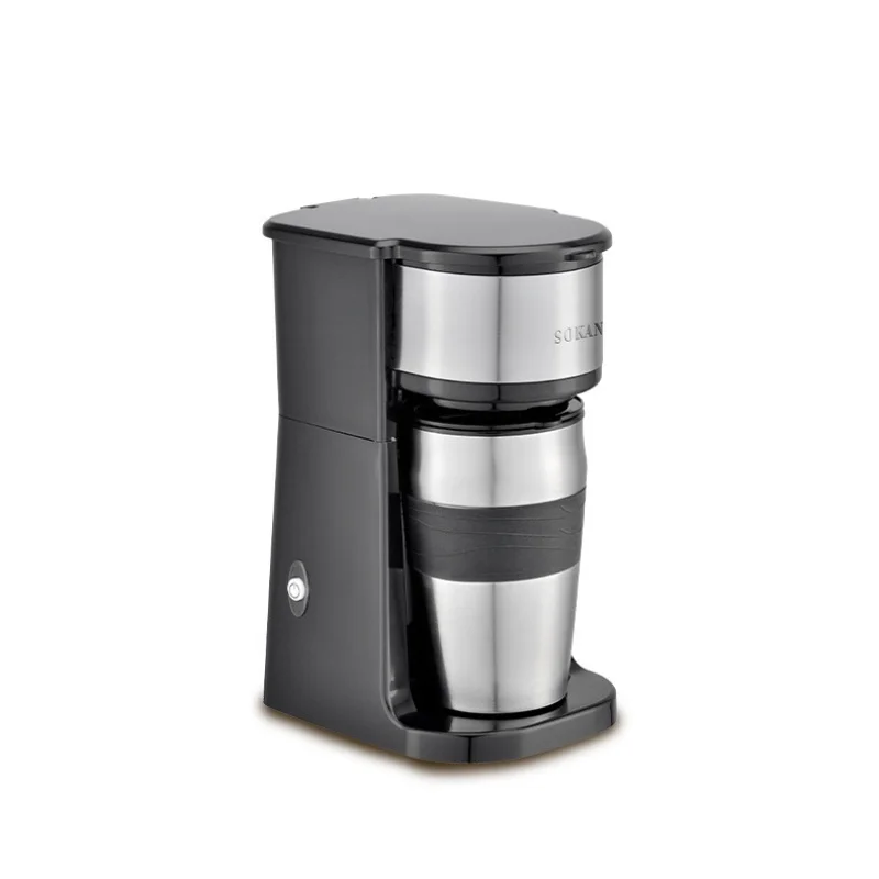 Cafetera Personal de una sola taza para el hogar, cafetera pequeña con filtro de goteo americano de 750W