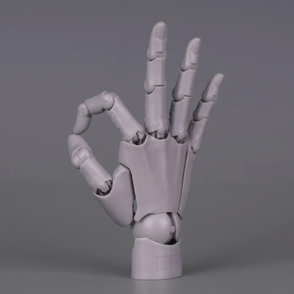 1:2 Scale Human Hand Model Mini Size Movable Joints Palm Model Twisted Egg Design With Posable Fingers Simulation Palm