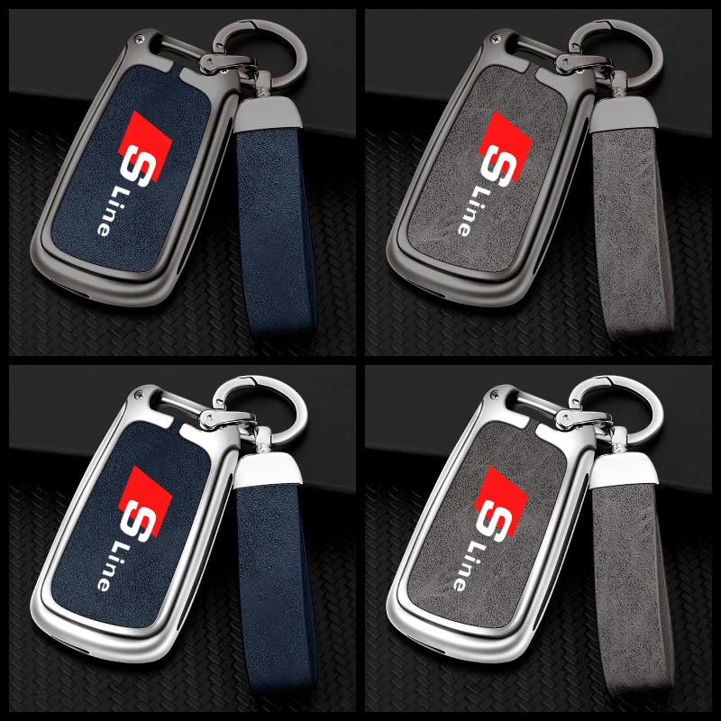 Car Remote Key Fob Case Cover Protect Shell for Audi Sline C6 R8 A1 A3 Q3 A4 A5 Q5 A6 A7 S6 B6 B7 B8 8P 8V 8L TT RS Accessories