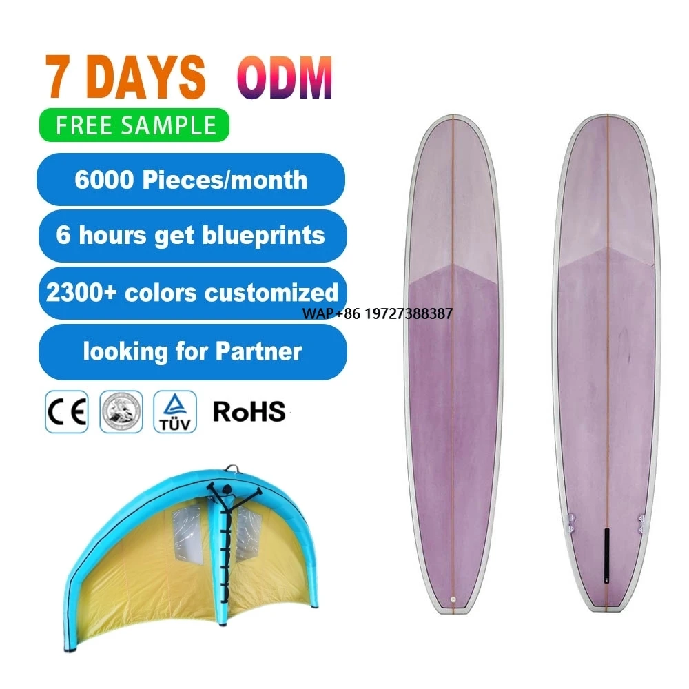 

OEM Custom Epoxy Resin EPS Foam Fiberglass Layer IXPE Surfboard Water Sports Soft Surfboard